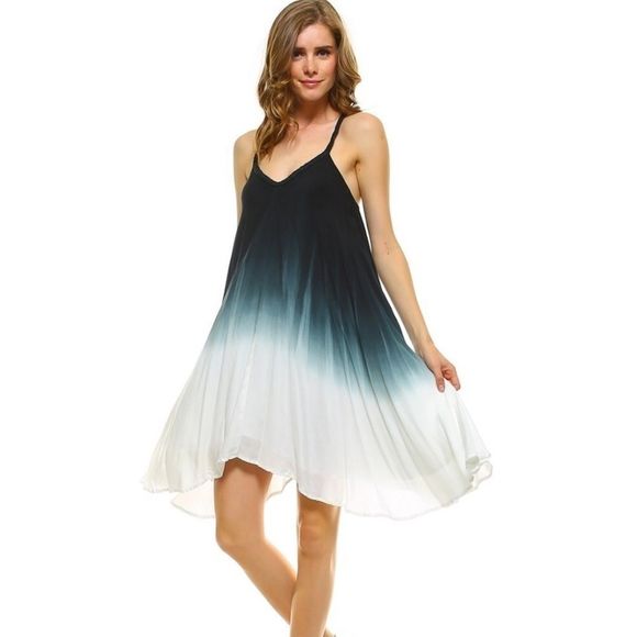 Braided Strap Ombre Dress - Picture 3 of 5